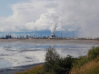 The Athabasca oil-sands field in Canada